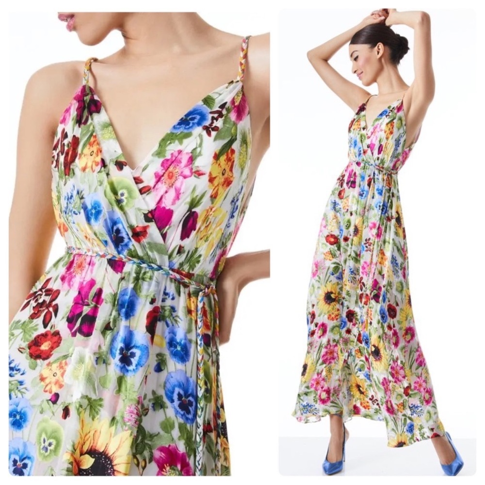 COPY - Alice + Olivia Floral Samantha Maxi Dress Size 12, Sunday Stroll